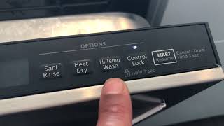 Whirlpool Dishwasher - Control Lock Feature