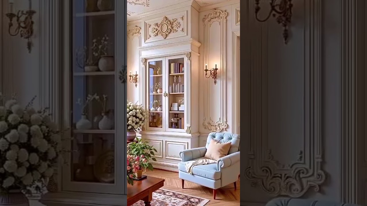 تصميم داخلي كلاسيكي لفيلا فاخرة مستوحاة من الطراز الأوروبي