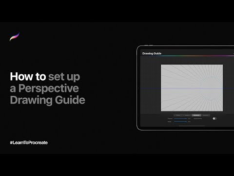 How to set up a Perspective Drawing Guide in Procreate