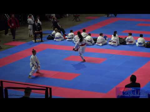 2017 USA Karate National Championships : 10 Yr Old Intermediate Kata R 3 Analydiam