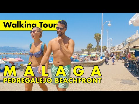 Málaga beach front walk - Summer 2022 - Pedregalejo immersive virtual tour