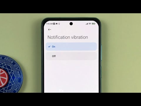 How to enable/disable Vibrate on notification on Xiaomi Redmi Note 10 Android 11
