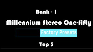 Video thumbnail for Johnson Millennium Stereo One-Fifty: Bank 1 "Top 5" Factory Presets 1 thru 5 by Phil Trujeque