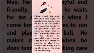 My Dog Max – Easy English Story for Beginners | Learn English with Pet Stories #readingeanglish