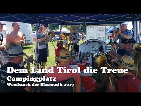 Dem Land Tirol die Treue - Woodstock der Blasmusik 2019 Campingplatz