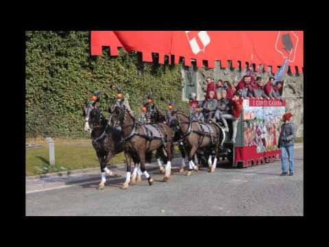 Storico Carnevale d'Ivrea 2017 - carro S - winner quadriglie