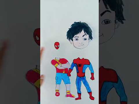 Spiderman ❤️ Shiva funny clip 😂🤣#littlesingham #motupatlu #shiva #kicko #doraemon #pokemon