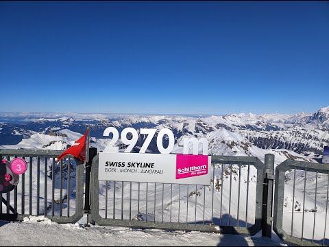 Lauterbrunnen to Schilthorn |Cable Car  Tour-Piz Gloria||SWITZERLAND🇨🇭||