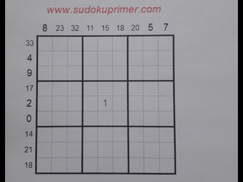 Sudoku Primer 123 - only one given, and we can solve it!