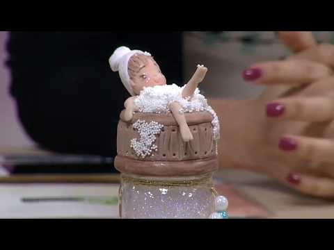 Cecília no ofurô (Pote para banheiro) por Eleia Conti - 11/08/2017 - Mulher.com - P1/2