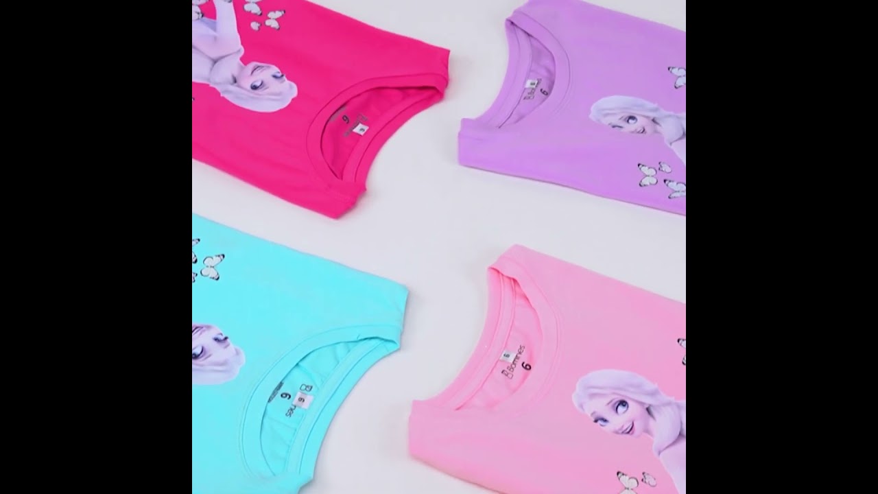 Váy bé gái tay ngắn Elsa phối lưới