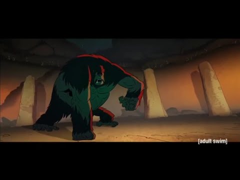 Genndy Tartakovsky Primal| Krog transformed into a Mutated Monster .