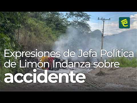 Jefatura Política informó sobre el trágico accidente de tránsito registrado en Limón Indanza