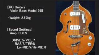 Video thumbnail for [GUITAR CRAFT]EKO Guitars Violin Bass 995 Made in Italy by gtcraft