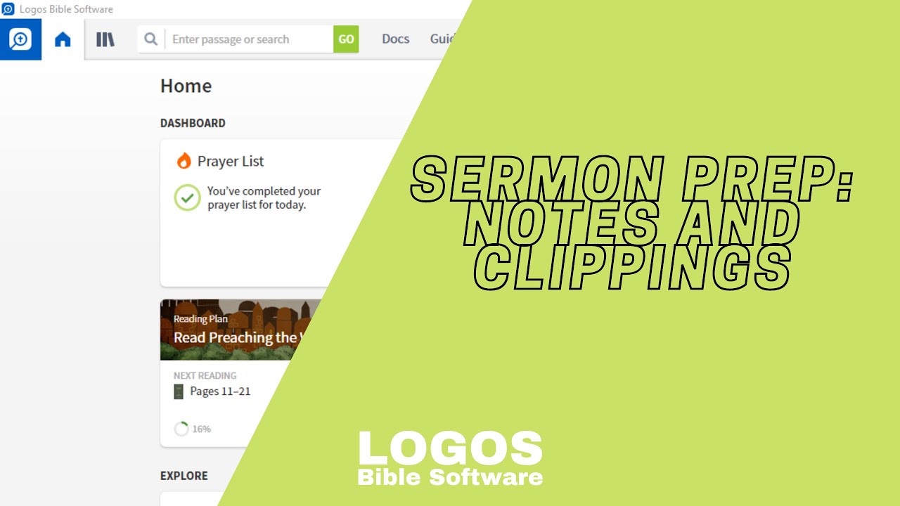 1 Sermon Prep:  Clippings and Notes