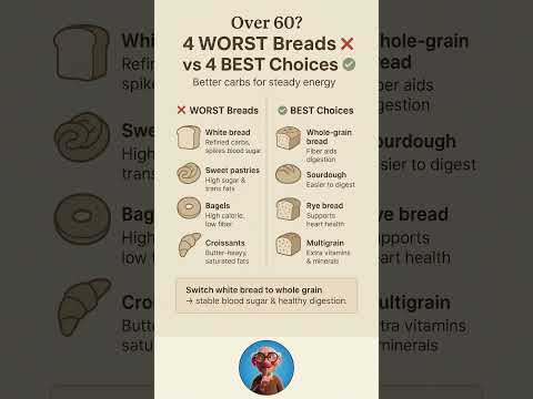 orst vs Best Breads After 60 #healthyeating #over60 #healthyfood