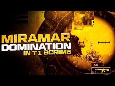Miramar Domination in T1 Scrims •solo 8 Finish • iphone 11
