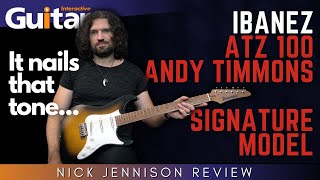 Video thumbnail for Ibanez ATZ 100 Andy Timmons Signature | Reviews | Nick Jennison by Guitar Interactive Magazine