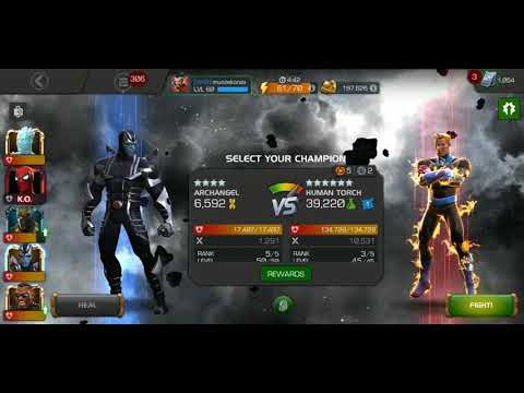 HUMAN TORCH vs ARCHANGEL 4* one shot !!!