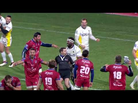 PRO D2 - Josaia Raisuqe célèbre la victoire en soulevant l'arbitre et écope d'un carton rouge