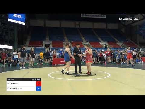 180 Lbs Rnd Of 16 Bo Geibe Michigan Vs Elisa Robinson Kansas