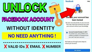 HOW TO UNLOCK FACEBOOK ACCOUNT LOCKED WITHOUT IDENTITY? TAGALOG TUTORIAL