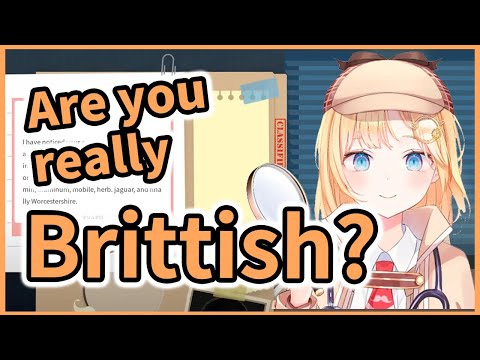 Amelia British Accent【 Watson Amelia / HololiveEN 】