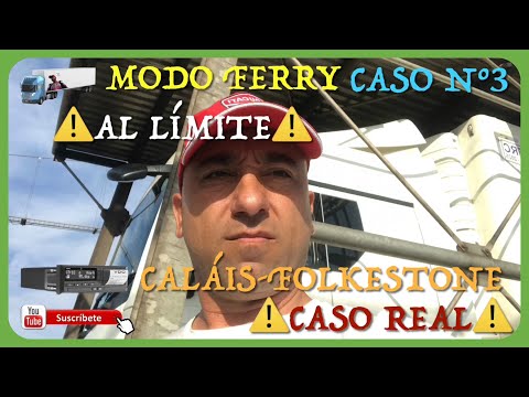 Travel from Calais to Folkestone on the Eurotunnel in Ferry Mode at the hour limit #truck #tachog...