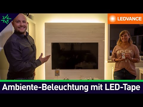 TV Hintergrund und Ambiente-Beleuchtung mit LEDVANCE RGBW LED-Tape selber machen – DIY –