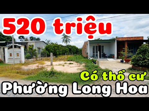 Đất 5x28 giá 520 triệu đường 10m có thổ cư ở phường Long Hoa Tây Ninh cách TPHCM 70km bao giấy tờ
