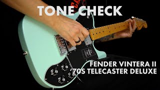 Video thumbnail for TONE CHECK: Fender Vintera II 70s Telecaster Deluxe Guitar Demo | Cream City Music by Cream City Music