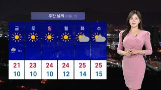 [날씨] 내일 흐리고 오후 중부 비…강한 바람 주의 / 연합뉴스TV (YonhapnewsTV)