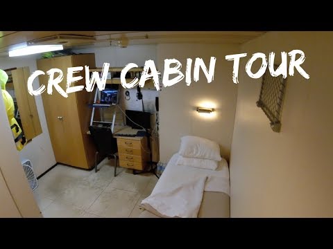 Crew Cabin Tour - Cruise Ship Crazy crew member vlog