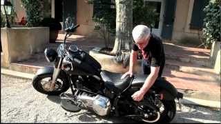 preview picture of video 'Test Harley-Davidson Softail 1700 Slim : Bobber rebel'