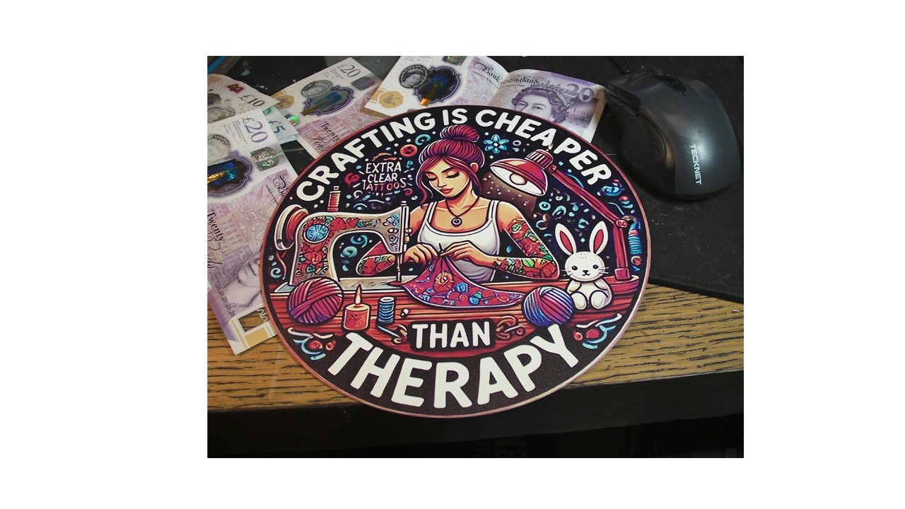 Crafting is cheaper than therapy