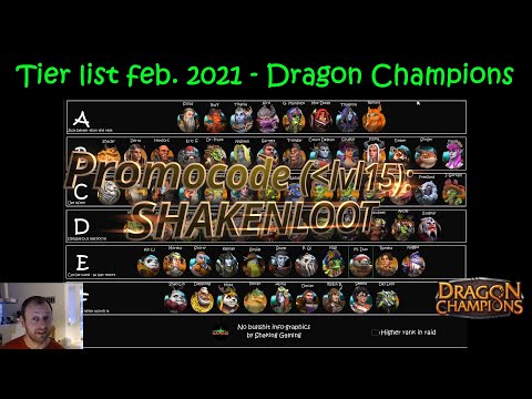 Updated HERO TIER LIST - feb 2021 - Dragon Champions