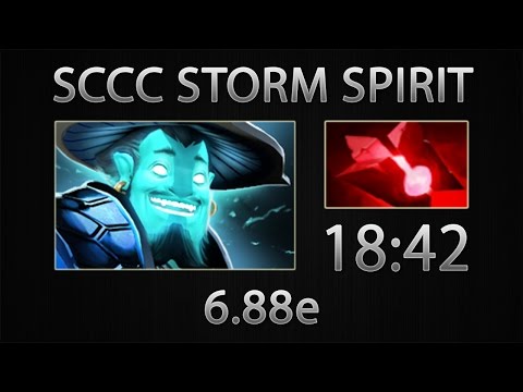 Dota 2 Storm Spirit Fast Farm - Sccc - Bloodstone - 18:42 [6.88e]