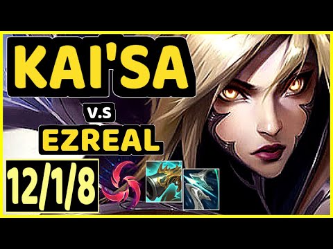 STIXXAY (KAI'SA) vs EZREAL - 12/1/8 KDA BOTTOM ADC CHALLENGER GAMEPLAY - NA