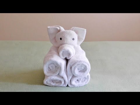 Towel Folding Piggy | Housekeeping Towel Art | Towel Designs | Towel Folding | Towel Animal |