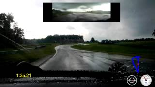 preview picture of video 'Very Wet Lap, PCA DE at VIR, May 19th 2013 - .Porsche 928'