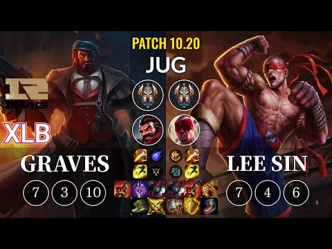 RNG XLB Graves vs Lee Sin Jungle - KR Patch 10.20