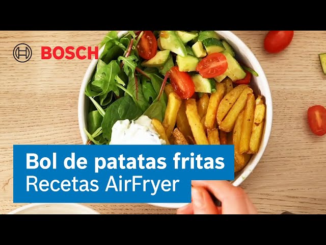 Vídeo relacionado con Bosch - Freidora de aire Serie 4 XL, capacidad de 6,1 L, 7 programas. Cocinado más rápido, Negro, MAF462B0, Air Fryer