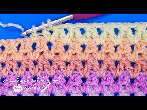 Crochet ALTERNATIVE V Stitch - Faster and LESS HOLES!
