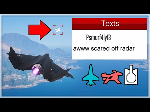 F-160 Raiju Stealth Trolling a Griefer Kid on GTA Online (bro ragequits)