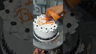 amazing cake with black & white combination 😍|  #shorts #ytshorts #shortsfeed #viral #trending #cake