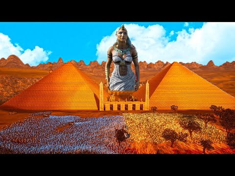 Can Egyptian Queen defend the pyramid city from 4 million Demonic Army ?? UEBS 2