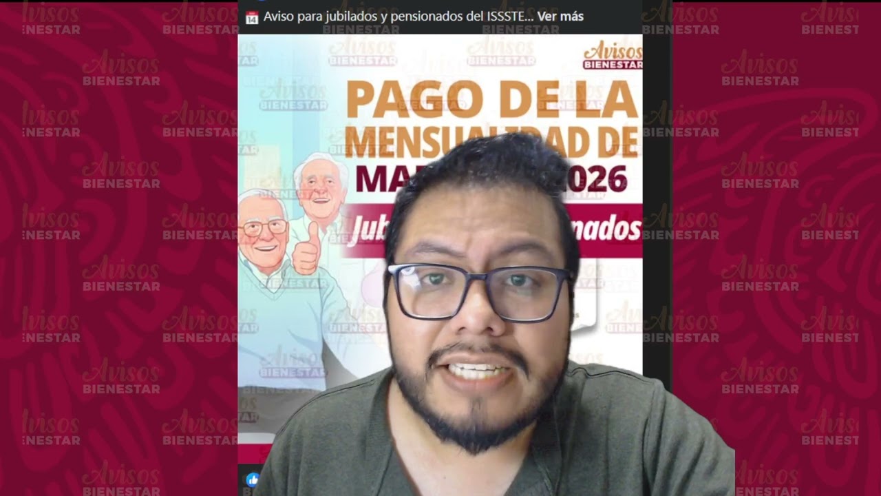 ¡PAGO DE LA PENSION DE MARZO 2026! adultos mayores pensionsados y jubilados de issste