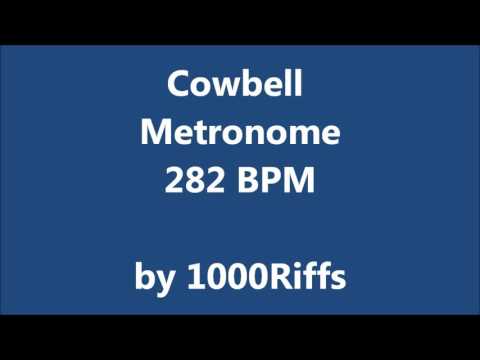 Cowbell Metronome 282 BPM - Beats Per Minute