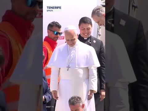 Pope Leo XIV deplaned in Tenerife, Spain after an in-flight aircraft issue