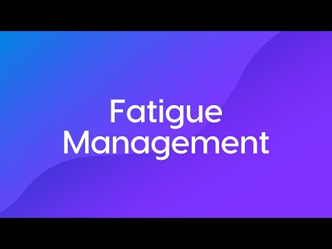 Fatigue Management - Course Trailer